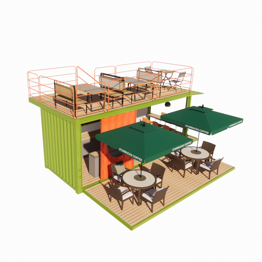 2023 Top Selling Outdoor Modular Prefab Houses Container Steel Frame Galvanized with Galvanized Steel Bending Container