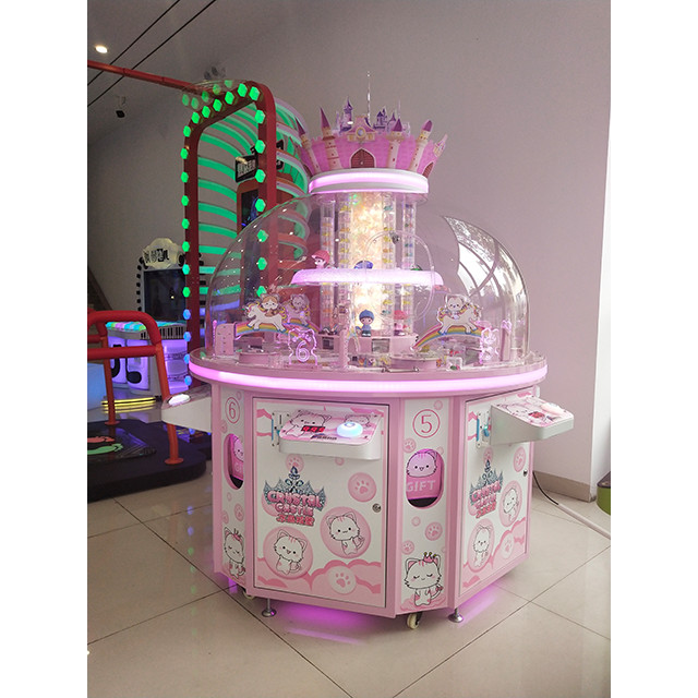 SGS Gift Vending Machine / 6 People Automatic Joystick Gift Game Machine Crystal Castle