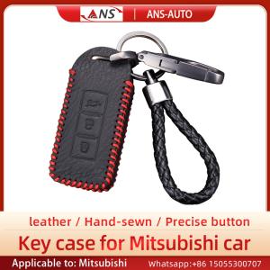 Quality Anti Scratch Leather Car Key Case , Mitsubishi OEM Leather Car Key Holder wholesale