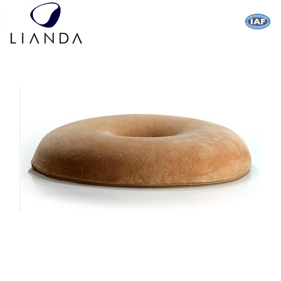 Cutomized memory foam cushion / donut hemorrhoid seat cushion , High density
