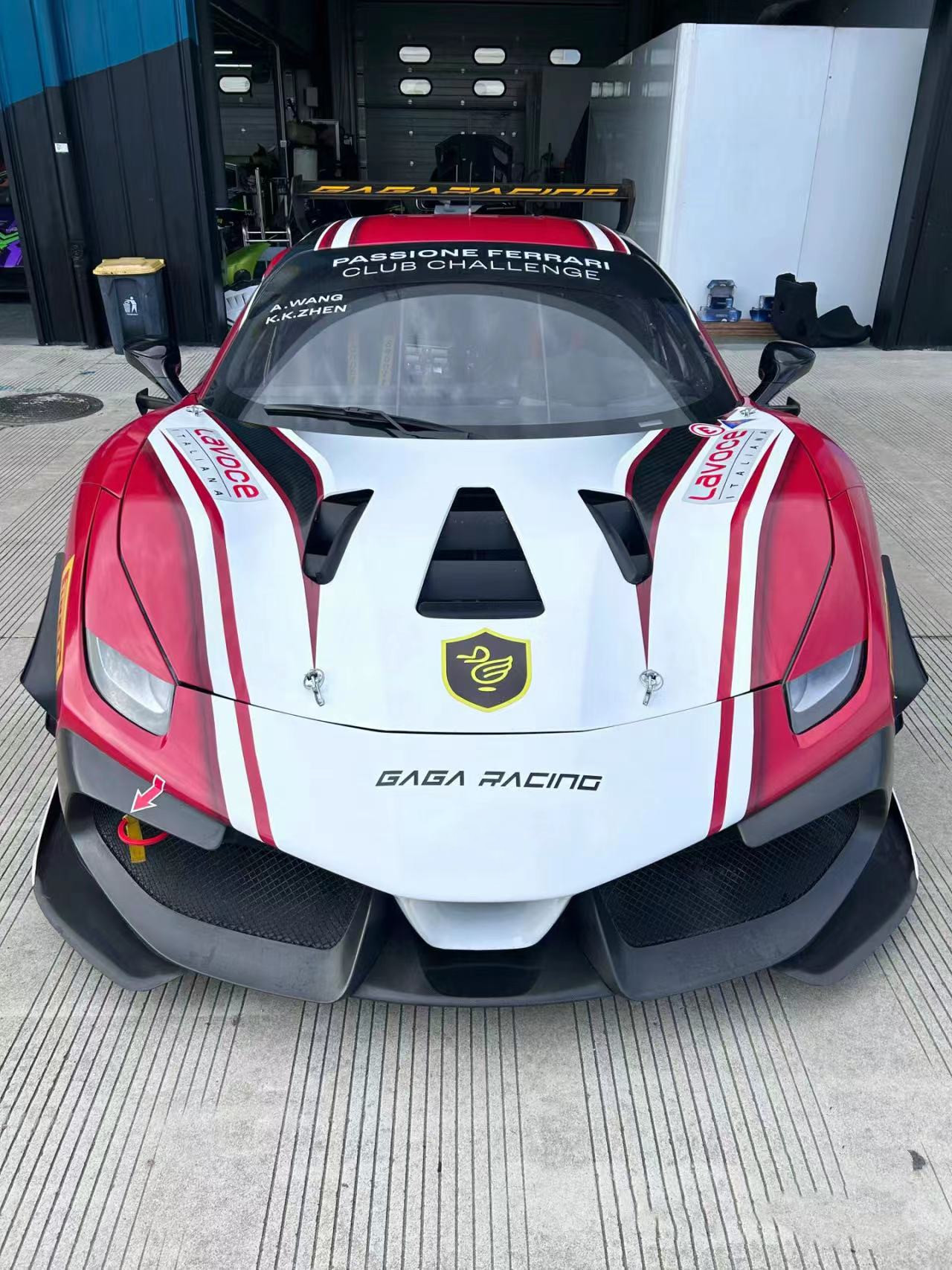 Ferrari 488 Body Kit 488 EVO Style Front Bumper Chin Lip Spoiler