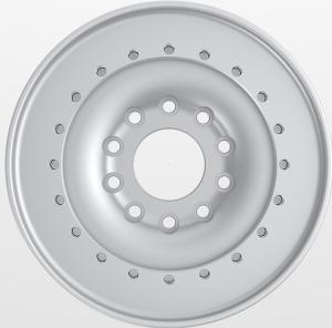 Quality 10Jx20inch Black Silver Super Duty Military Wheel Rim / 5500LBS Load Rating 20inch Military Forged Wheel Rim wholesale