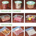 VACUUM JAR, VACUUM CONTAINER, channel vacuum pouch food storage bag, Safety food