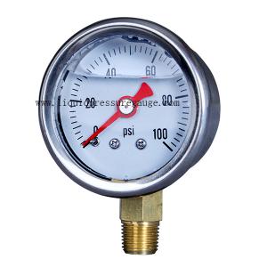 Quality 40mm 100psi Fuel Pressure Gauge With 1/8 NPT Lower Mount wholesale