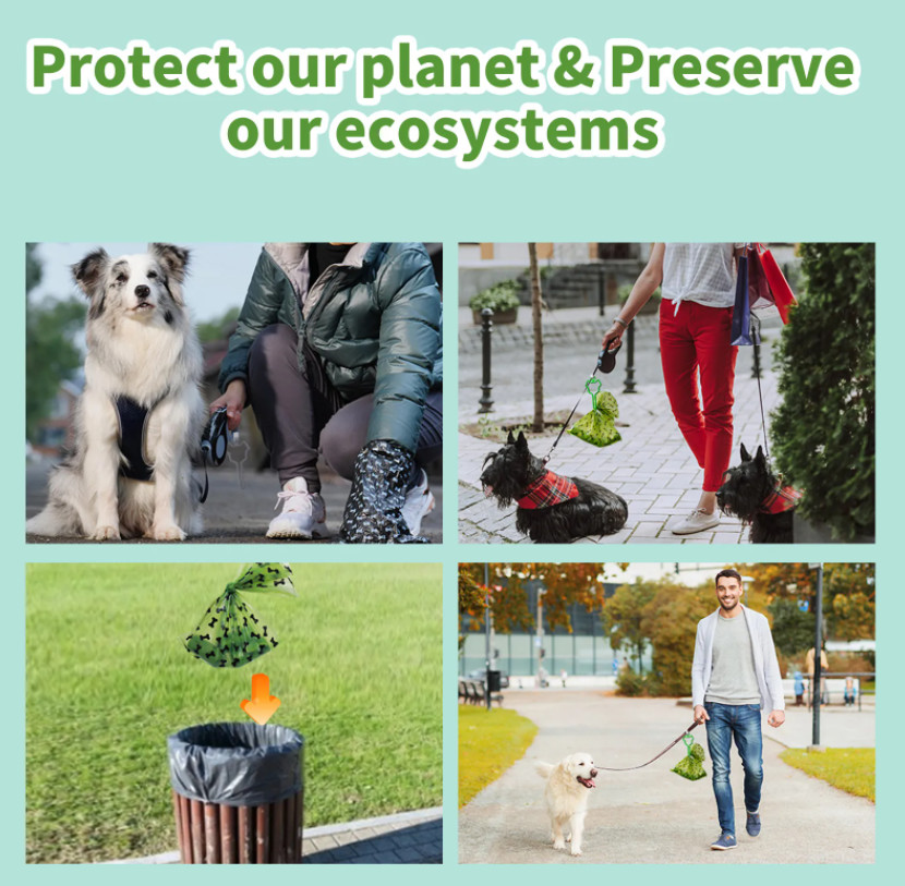 Pet Biodegradable Dog Poop Bag Custom Personalized Poop Bags