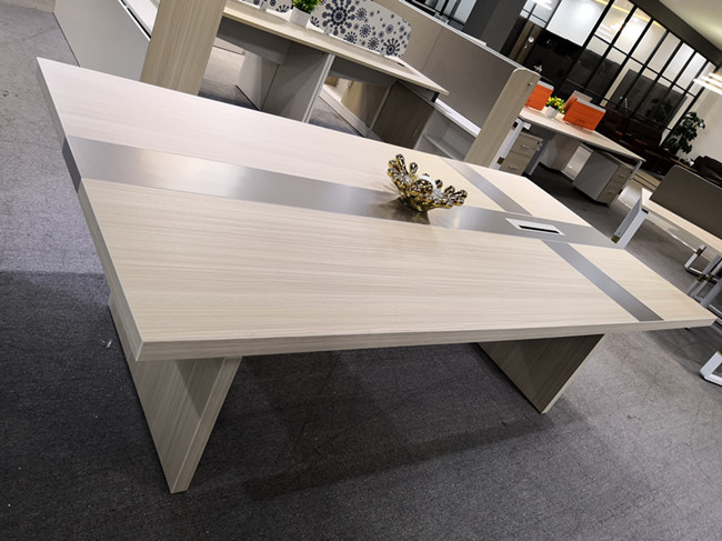 Rectangular Executive Conference Table , Large Boardroom Table 750mm Height