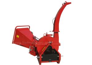 Quality PTO Direct Drive Hydraulic Wood Chipper Red Color With 4 Rotor Blades wholesale