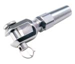 Corrosion Resistant Stainless Steel Cable Railing Systems Swagless Jaw Terminal