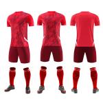 Casual Training Blank Soccer Uniforms Short Sleeve Plain Football Jersey All Set