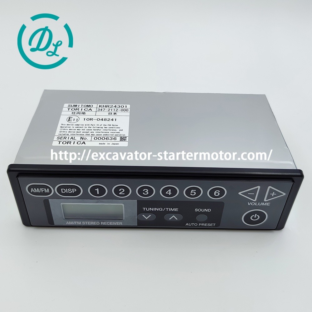 KHR24301 347-2112-000 SH225X-3B Radio Receiver Excavator Spare Parts