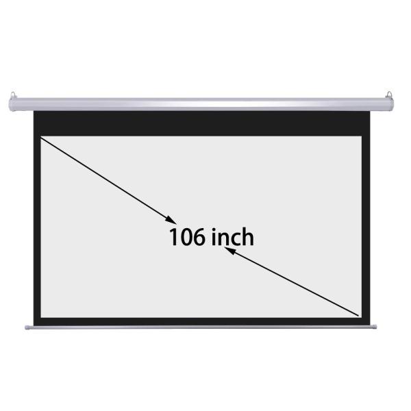 Excellent Clear Photo Motorized Projection Screen 106inch Diagonal 16:9