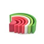 Colorful Rainbow Silicone Baby Stacking Toys BPA Free 100% Food Grade
