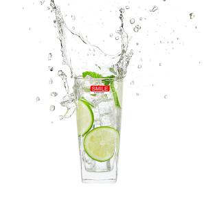 Quality Square PS Plastic Drinking Glass For Water And Juice 230ml wholesale