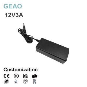 3A 12V Desktop Power Adapter Supply 3S Turn On Delay User Friendly