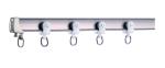 4.5m Long 1.8mm Thick Curved Curtain Rail Track Ripple Fold Curtain Track