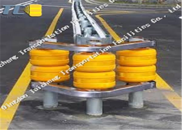 Roadway Traffic Safe Rolling Type Safety EVA Roller Barrier For Highway