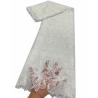 Buy cheap Export African White Lace Fabric Sequin Embroidery Bridal Lace african Guipure from wholesalers