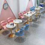 Modern Marble Round Negotiation Table, Suitable For Hotels And Cafes
