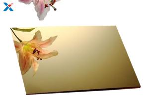 Quality 3mm Gold Acrylic Sheet Plastic Perspex Boards For Decoration wholesale
