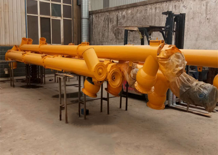 Single Shaft Coal Dust Industrial Screw Conveyor Carbon Steel Tube Pipe Type