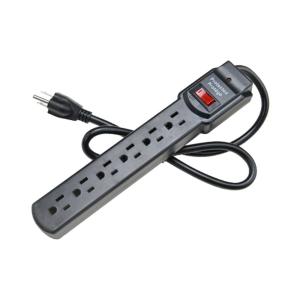 Quality American Standard 6-Outlet Electric Extension Socket Power Strip ETL15A/125V Surge Protector for Home Appliances ETL125V wholesale