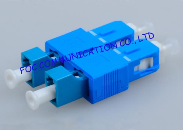 Hybrid SC - LC Fiber Optic Adapter , Telecom Network Male To Female Adapter