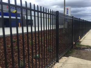 Quality 2019 galvanized and powder coated Steel Iron Fence 2100x2400mmm 25MM wholesale