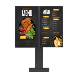 Quality Outdoor Waterproof Drive Thru Digital Menu Board LCD Display For Restaurant Advertising wholesale