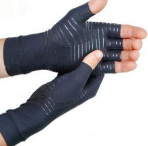Quality Fingerless Recovery Symptoms RSI Copper Balance Compression Arthritis Gloves wholesale
