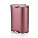 Smudge Proof 1.58 Gallon Rose Gold Trash Bin