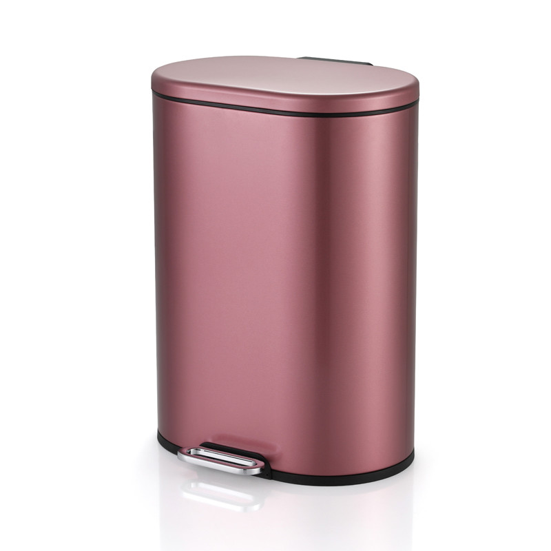 Anti Rust 3.17 Gallon Stainless Steel Step Trash Can