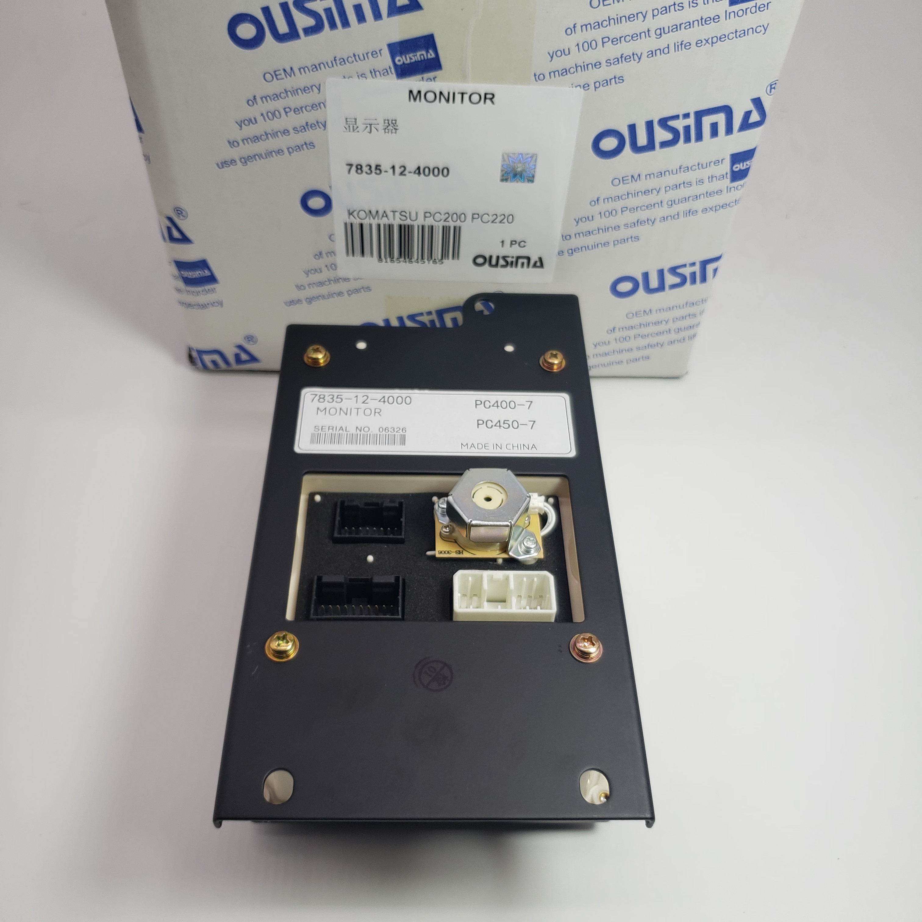 Monitor 7835-12-4000 For Komatsu PC200-7 PC220-7 PC300-7 PC450-7
