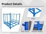 Warehouse Stores Stackable Metal Shelves 200kg Weight Capacity