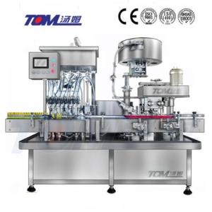 China 2000BPH Monoblock Fillers 100ml-1L Linear Capping Machine on sale