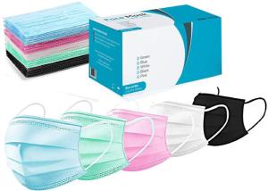Quality High Filtration Disposable Medical Face Mask With Adjustable Nose Piece wholesale