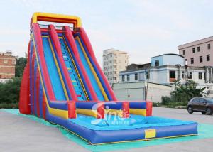 Quality 10m high giant inflatable water slide for adults made of 0.55mm pvc tarpaulin material from China inflatable factory wholesale