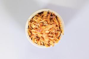 Quality Yellowish 3*3cm Crunchy Deep Fried Vegetables wholesale