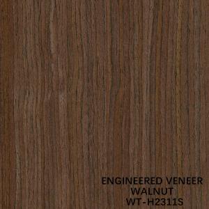 Quality Recon Walnut Wood Veneer Straight Grain Standard Size 2500*640mm For Indoor Decorative wholesale