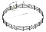 Anti Corrosion Steel Sheep Fence Panels / Goat Corral Panels 200-500g/M2 Zn Coat
