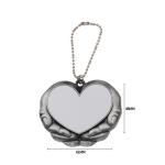Sublimation Angel Wing Blank Car Hanging Ornament Pendant Love Heart Shaped
