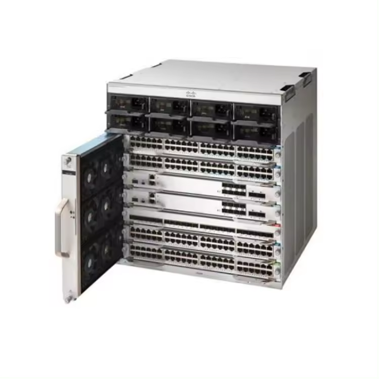 Stock 9400 Series 7 Slot End 10G Core Switch Chassis C9407R with 3200W AC Power Supplies