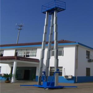 Quality Three Mast Warehouse Order Picking Equipment Climbing Work Platform 21m wholesale