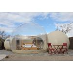 Outdoor Camping Bubble House Inflatable Tent With Tunnel Clear Transparent Color