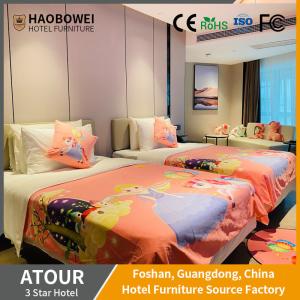 Quality 3 Star Customized Hotel Bedroom Set with Solvent-Free Anti-Fouling Leather Seat Cushion wholesale