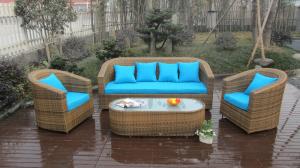Quality 5pcs outdoor wicker garden rattan sofa set high-end quality rattan sofa wholesale