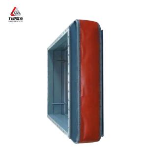China Flange Fabric Non-Metallic Expansion Joints Red Rectangular SS304 on sale