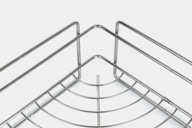 Nano WGO Corner Shower Caddy Rust Proof 10.1cm High Suction Fixed