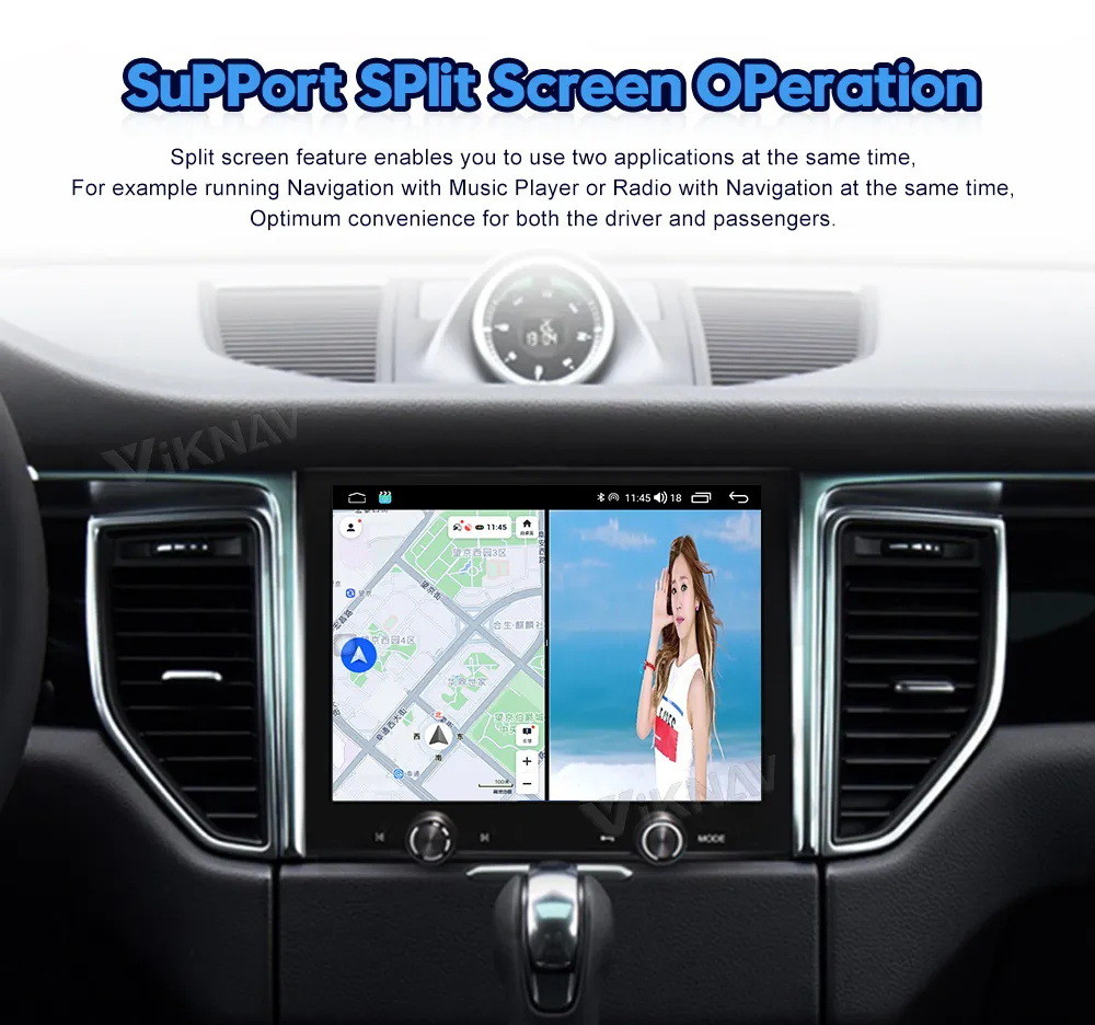 8.4 Inch Android Head Unit For 2014-2017 Porsche Macan 128G Navigation GPS Multimedia Player Wireless Carplay 4G BT