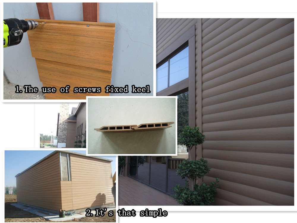 Modern Design Co-extrusion ASA Surface Wpc Panel for Waterproof Fire Protection Walls