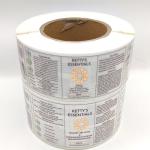 Clear BOPP Waterproof Cosmetic Labels Transparent Metallic Foil Stamping